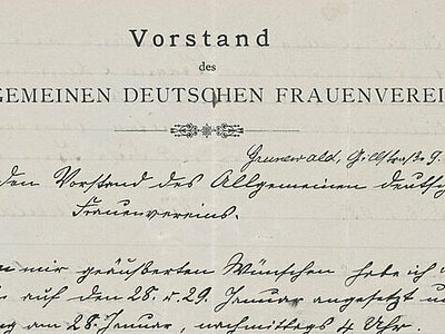NLK08; 28 - 3/2 Rundschreiben des Vorstands des ADF, 1905. Rechte vorbehalten - freier Zugang.
