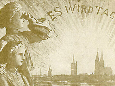 F-NLK08-0080 Postkarte ADF "Gruss vom Deutschen Frauentage", 1903. 