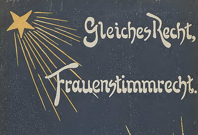 AddF, Kassel; Buch-Nr.: 19775; Lida Gustava Heymann "Gleiches Recht, Frauenstimmrecht. Wacht auf Ihr deutschen Frauen aller Stände, aller Parteien!", 1907. Rechte vorbehalten - freier Zugang.