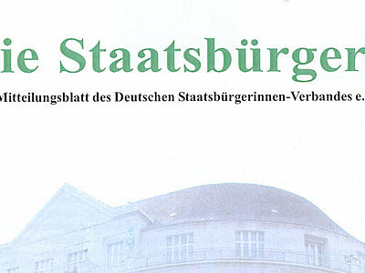 Die Staatsbürgerin, Mitteilungsblatt des Deutschen Staatsbürgerinnen-Verbandes e.V., 55. Jg., 2004, Titelblatt; Bestand AddF, Kassel. Rechte vorbehalten - freier Zugang.